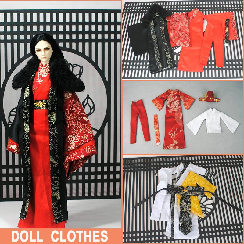 Handmade 1/6 Bjd Doll Clothes Chinese Costume Mens Clothing For 12 Inch 30cm Male Jointed Dolls Accessories Toys For Boys