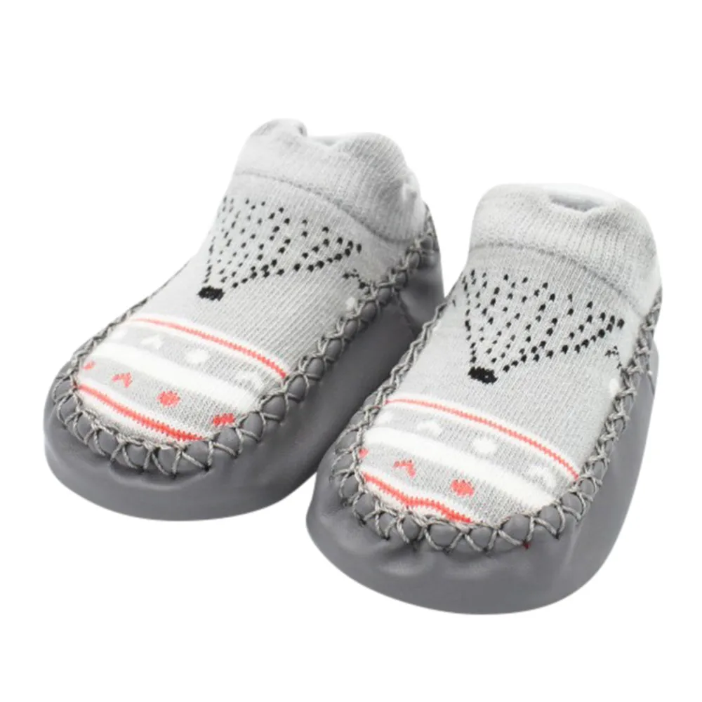 Носки для малышей; Новинка; нескользящие носки с рисунками для новорожденных девочек и мальчиков; тапочки; ботинки; зимние носки для малышей