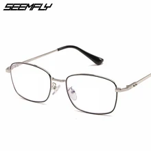 SEEMFLY металлические очки для чтения, в стиле ретро Женские Мужские квадратные пресбиопические очки женские мужские очки при дальнозоркости очки унисекс