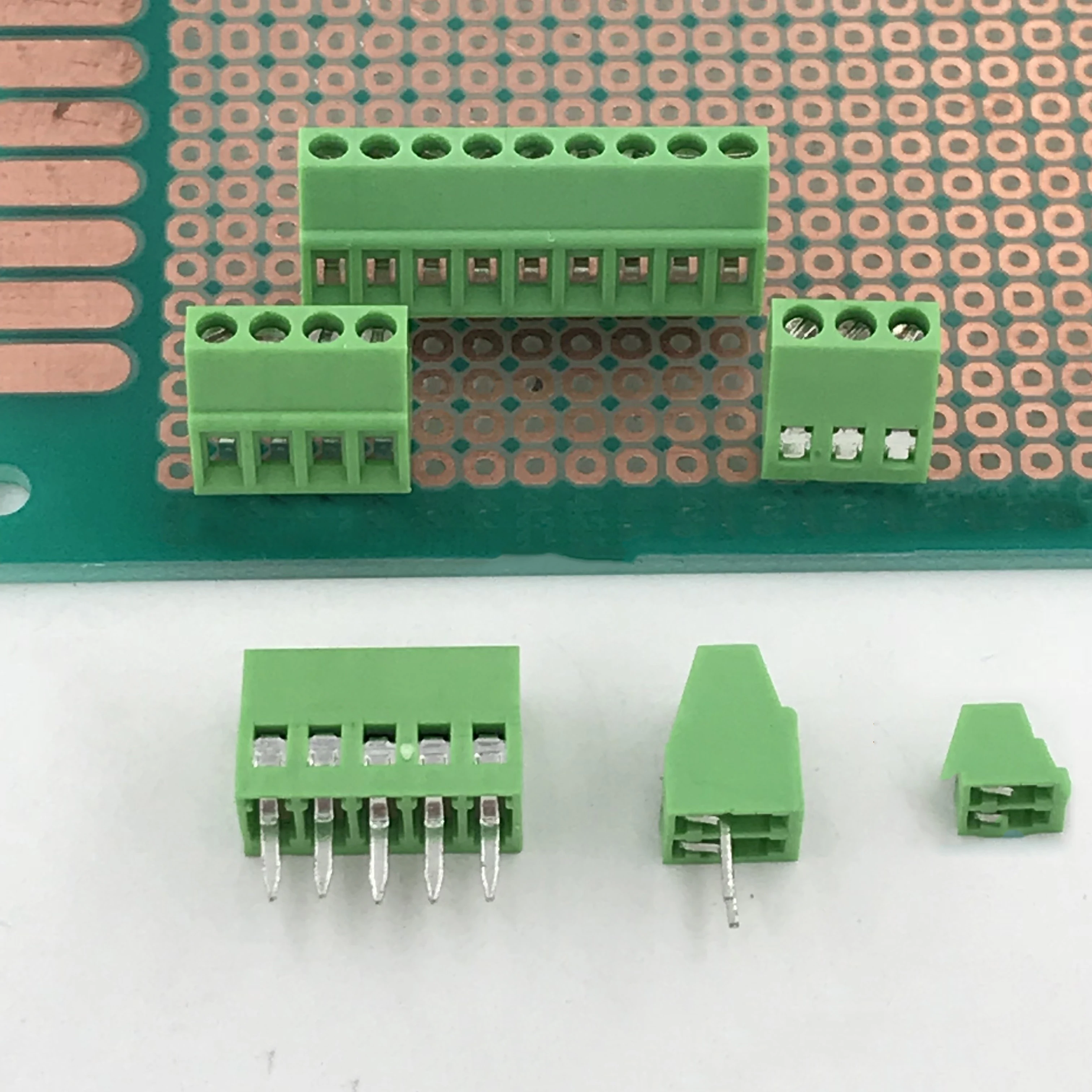 3pcs Screw TYPE PCB terminal 2.54mm terminal Green minimum terminal