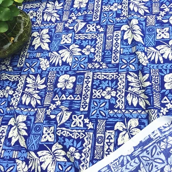 

Blue and White Porcelain pattern high-end Tencel Ramie linen delicate digital printing fabric robe dress women's fabric
