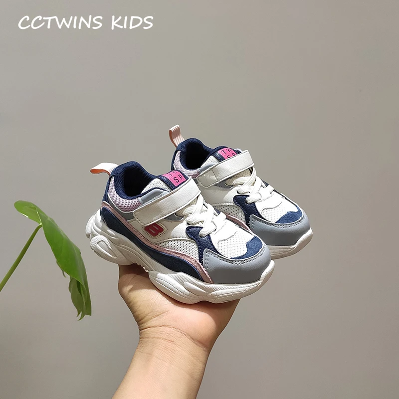 Розовый CCTWINS/детская обувь; коллекция года; сезон весна; Детские модные спортивные кроссовки; повседневные кроссовки для маленьких девочек; брендовая сетчатая обувь для мальчиков; FS3195 - Цвет: Розовый