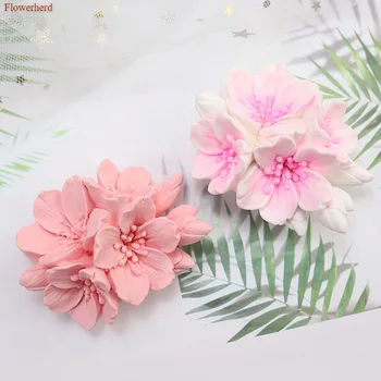 

New Cherry Blossom Silicone Mold Aromatherapy Plaster Mold Homemade Diffuser Car Air Outlet Decoration Silicone Soap Mold