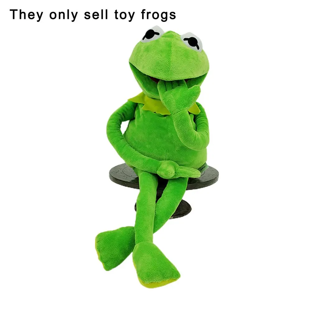 Frog Puppet Soft Hand Stuffed Plush Toy Muppets Show With Movable Mouth Doll | Игрушки и хобби