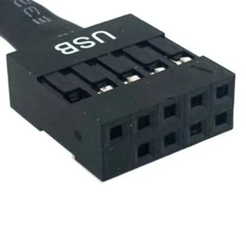

Male To Female Portable Expansion Extension Cable Converter USB 2.0 9 Pin Universal Motherboard Front Panel Accessories Adapter