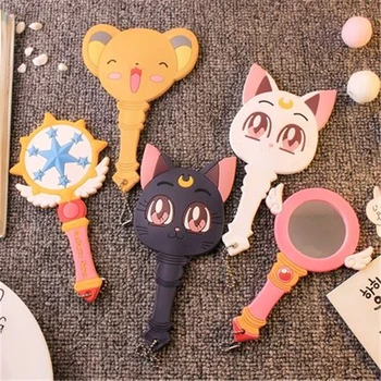 

Sailor Moon Cosplay Makeup Mirror Mirror Magic Wand Tsukino Usagi Side Mirror Handheld Makeup Mirror Portable Student Vanity