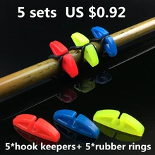 5 комплектов рыболовных крючков для рыболовной удочки, крючков, держателей, держателей, приманки, крючков для рыболовных снастей, аксессуары