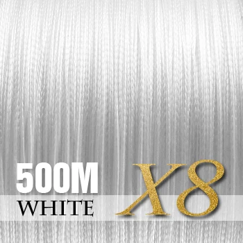 White-8 Strands SIECHI PE плетеная леска, многофиламентная, 500 м, 8 нитей, корд, леска для ловли карпа, для морской воды, 20, 30, 40, 50, 60, 80 фунтов - Цвет: White-8 Strands
