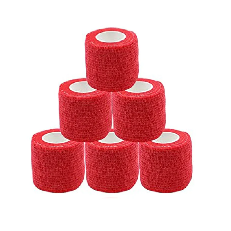 6pcs Self-Adhesive Tattoo Grip Bandage Elastic Non-woven Wraps Tape Disposable Tattoo Bandage Grip Tape Tattoo Accessories