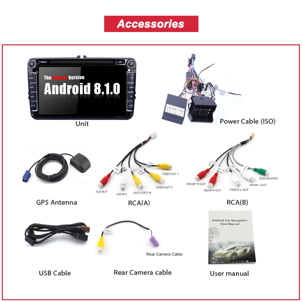 Sale Bonroad Android 7.1 Car DVD Player GPS Navigation For Golf Sharan Passat Tiguan Touran Amarok Polo Caddy RAM 2G ROM 32G 2 Sale Bonroad Android 7.1 Car DVD Player GPS Navigation For Golf Sharan Passat Tiguan Touran Amarok Polo Caddy RAM 2G ROM 32G 2