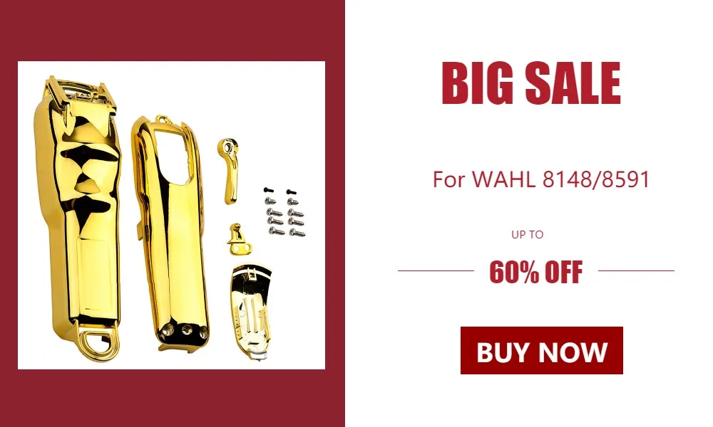 8Pcs/Set Electric Clipper Shell Set For WAHL 8148/8591 ABS 8 Style DIY Modification Shell Barber Electric Clipper Cover G0811