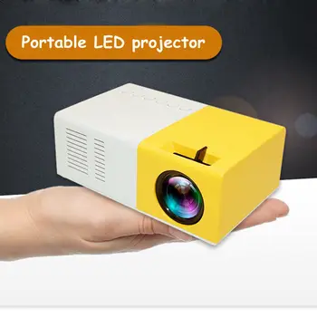 

Portable J9 1080P Mini Projector Home Theater Cinema Multimedia with Accessorices VGA Cable USB HDMI
