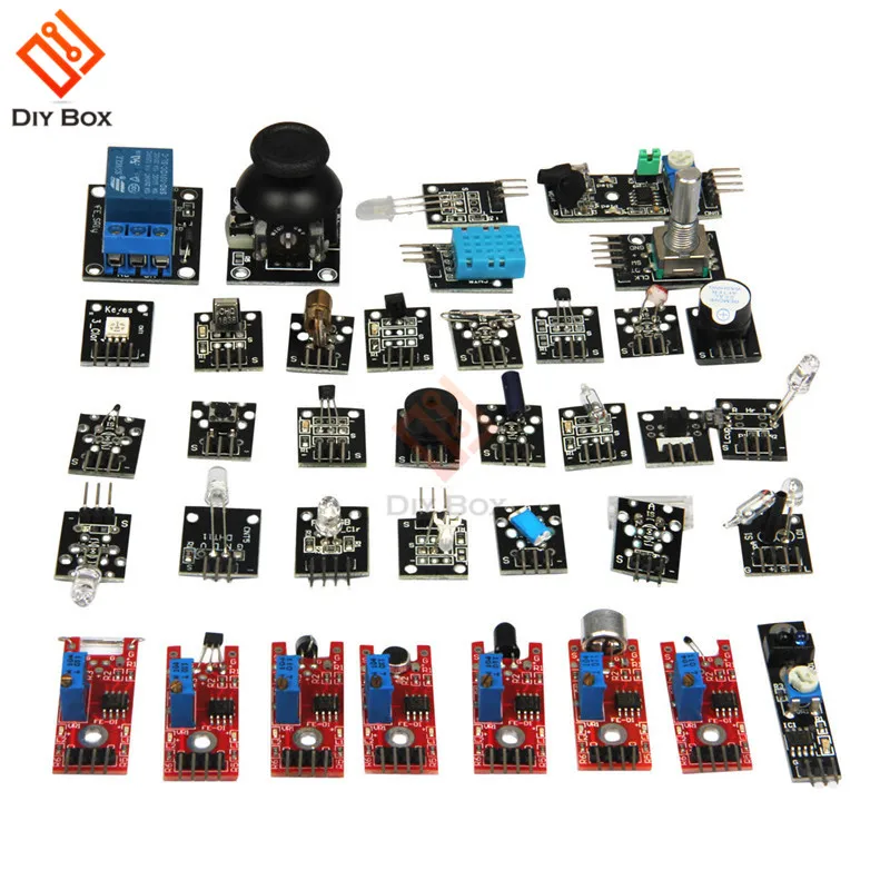 37 в 1 комплект датчика модуль для Arduino 37 в 1 датчик базовый модуль Набор начинающих модуль датчика обучающий костюм