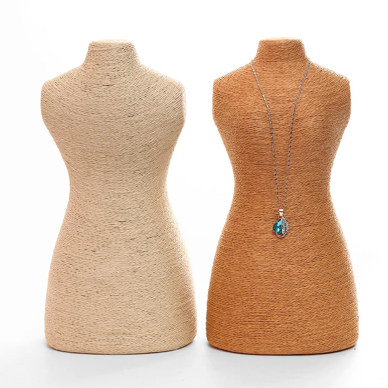 Hemp Jewelry Display Jewelry Holder Necklace Display Necklace holder Storage Of Ornaments rangement