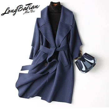 

Winter Women Autumn 2020 New 90% Coat Female Double Wool Jacket Outerwear manteau femme hiver 39125 WYQ1152