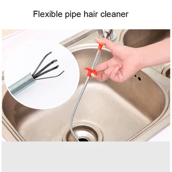 Drain Snake Drain Cleaner Sticks Clog Remover Cleaning Tools 23.6 Inch Spring Pipe Dredging Tools Household for Kitchen Sink
Drain Snake Drain Cleaner Sticks Clog Remover Cleaning Tools 23.6 Inch Spring Pipe Dredging Tools Household for Kitchen Sink