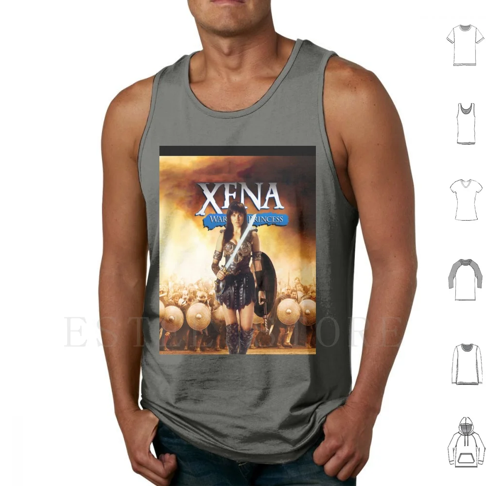 Xwppp Serbatoio Magliette E Camicette Della Maglia Senza Maniche Xena Xena Principessa Gabrielle Calesto Tv Show Storico Storia Greca Hercules 90S Ser