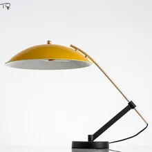 Post современная роскошная индивидуальная атмосферная дизайнерская Светодиодная настольная лампа, промышленная простая настольная лампа с защитой глаз, прикроватная лампа для спальни