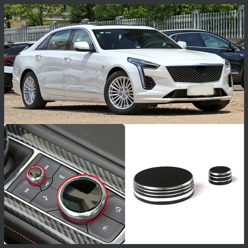 

for Cadillac CT5 CT6 XT4 XT5 XT6 ATSL Alloy Central Control Knob Decorative Cover Interior Upgrade Modification Car Accessories