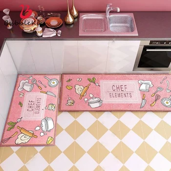 

Bubble Kiss Absorbent Kitchen Carpet Cartoon Animals Pattern Pink Rug Bedside Area Rugs For Bedroom Children Room Bathroom Mat