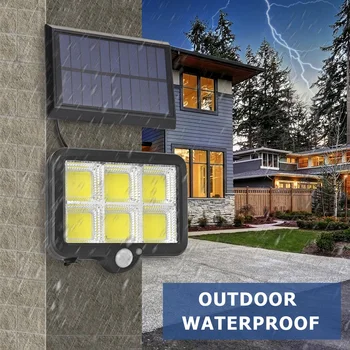 

Solar Bollard Light Led Solar Wall Light IP65 LED Solar Wall Light Remote Control Human Motion Sensor Outdoor Garden Lamp