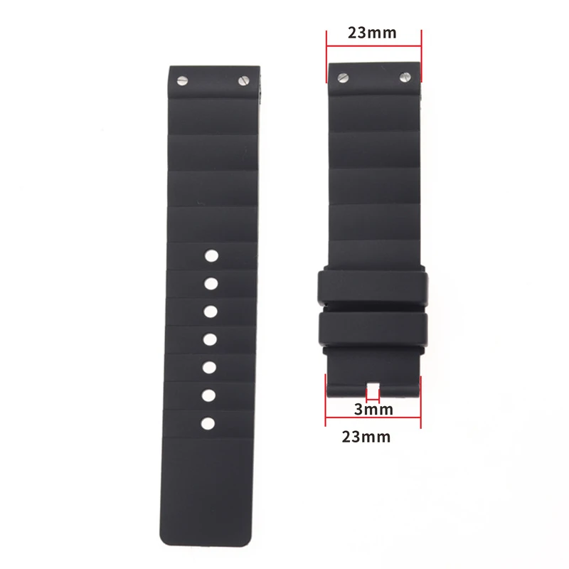 Watch accessories Applicable for Cartier Santos rubber bracelet 23mm W20121U2 Santos series waterproof silicone watch band Men Watch accessories Applicable for Cartier Santos rubber bracelet 23mm W20121U2 Santos series waterproof silicone watch band Men