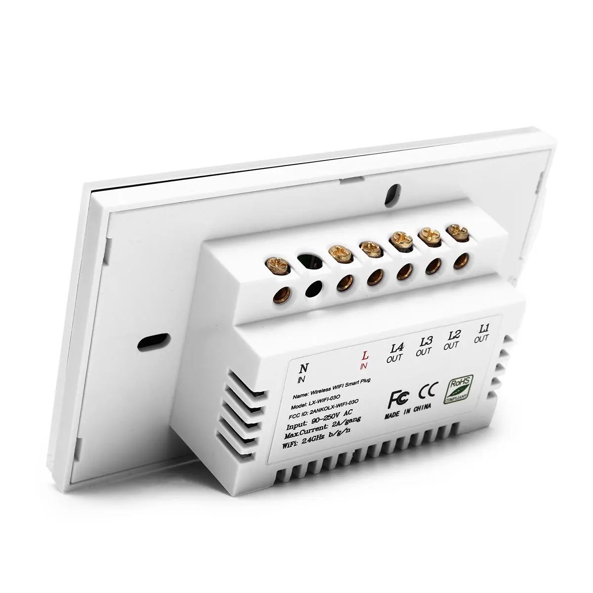 Умный светильник ель света с Wi Fi 1/2/3/4 клавиши сенсорная стеклянная настенная