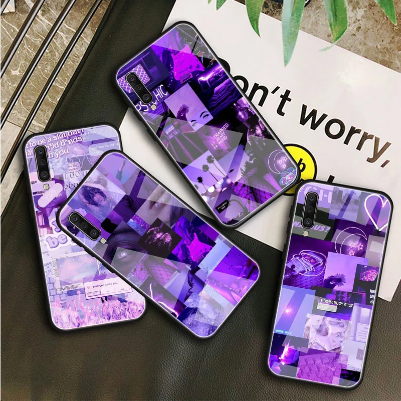 Чехол из закаленного стекла для Samsung A10S A10E A20S A20E A30S A40 A50S A60 A70 A80 A90 A6 A7 A8 | Мобильные
