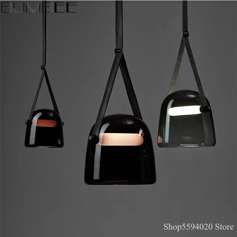 Подвесные светильники из стекла Мона для гостиной спальни кухни|Подвесные