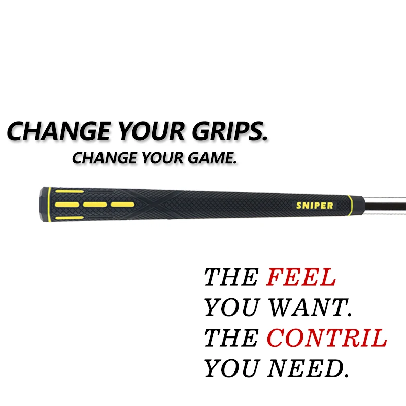 SNIPERGRIPS golfclub grip Шестигранная Нескользящая одежда - Цвет: YELLOW