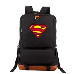 Новые рюкзаки СУПЕРМЕНА для женщин, мужчин, детей, школьные сумки для девочек и мальчиков, школьные сумки с принтом, рюкзак для путешествий