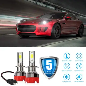 

H1/H7/H4/H11 Mini LED Headlight Bulbs Kit COB Bulb Real Authentic 110W 16000LM Car Headlamp 12V Super Bright 6000K White Light