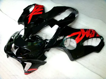 

Injection Mold New ABS Motorcycle Fairings Kit Fit For HONDA CBR600 F4 FS 1999 2000 body set Custom Free Flame Black