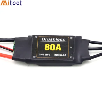 

Mitoot Brushless 80A ESC Speed Controler 2-6S With 5V 5A UBEC For RC FPV Quadcopter RC Airplanes Helicopter