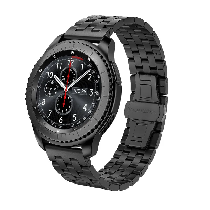 Полосы для Galaxy Watch 46 мм ремешок Smartwatch 22 мм 20 мм ремешок из нержавеющей стали браслет для samsung gear S3/S2 Frontier Classic