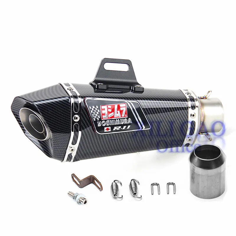 Для yoshimura akrapovic выхлопная труба moto rcycle копия Поддельные углеродного волокна глушитель 36 мм 51 мм на входе escape moto DB убийца Универсальный