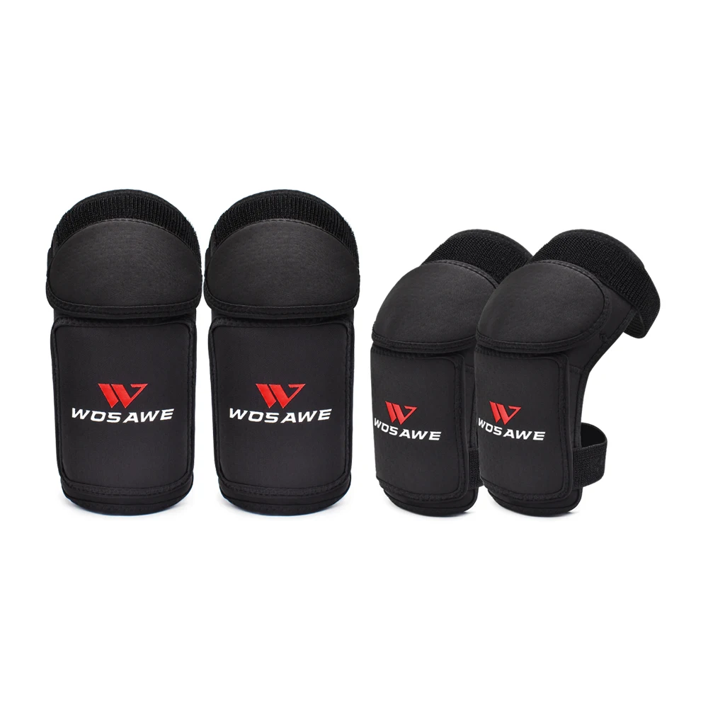 elbow and knee pads WOSAWE/Детские наколенники из мягкого этиленвинилацетата; наколенники для детей; наколенники для танцев; роликовые коньки; Велоспорт; Сноубординг - Цвет: elbow and knee pads