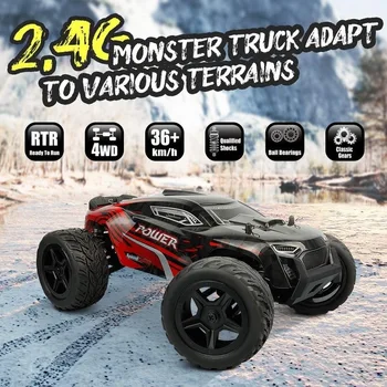 

1:16 4WD RC Car Updated Version 2.4G Radio Control Car Toys Buggy Off-Road Remote Control Trucks boys Toys for Children