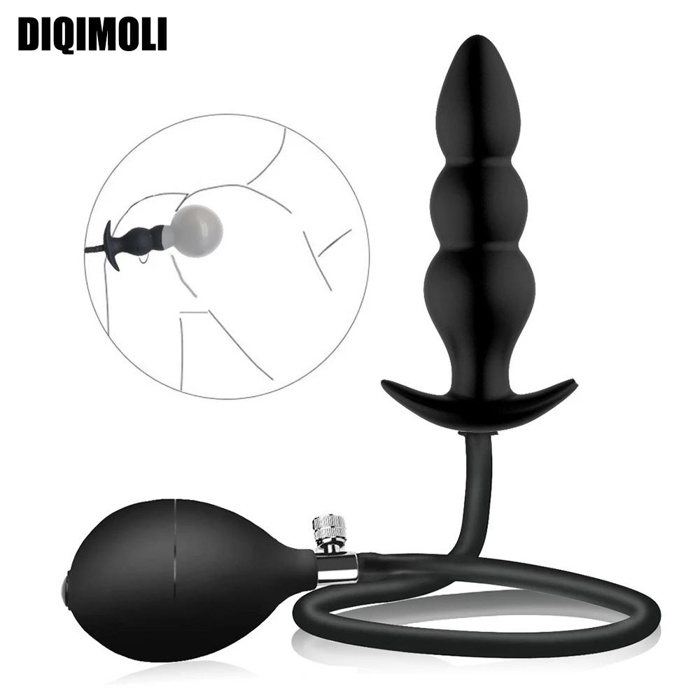 Plug anale in silicone medico Iatable I dildo stimolano l'ano e il dilatatore anale morbido Giocattoli sessuali Butt Plug f_voghion.com
