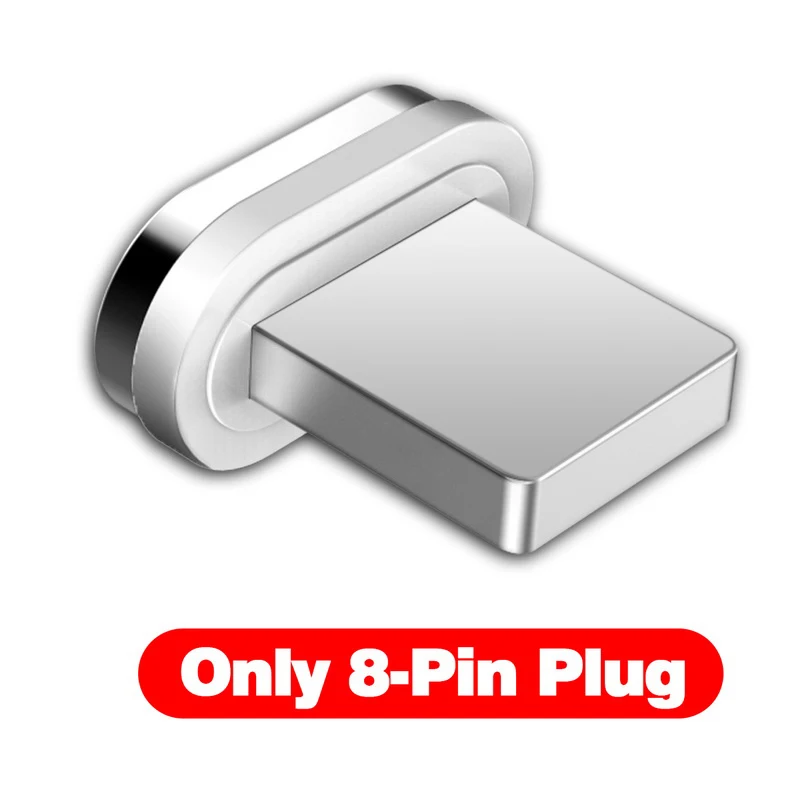GETIHU 2 м Быстрый Магнитный кабель 2.5A Быстрая зарядка Micro USB зарядное устройство type C Зарядка для iPhone XS X 8 7 6 Магнитный шнур для мобильного телефона - Цвет: Only 8-Pin Plug