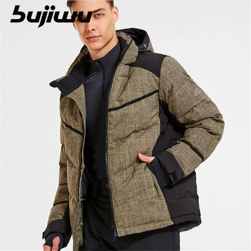 Мужская зимняя одежда для катания на лыжах, мужская куртка для катания на лыжах, водонепроницаемая куртка для улицы, лыжная одежда, мужская зимняя куртка - Цвет: color 1