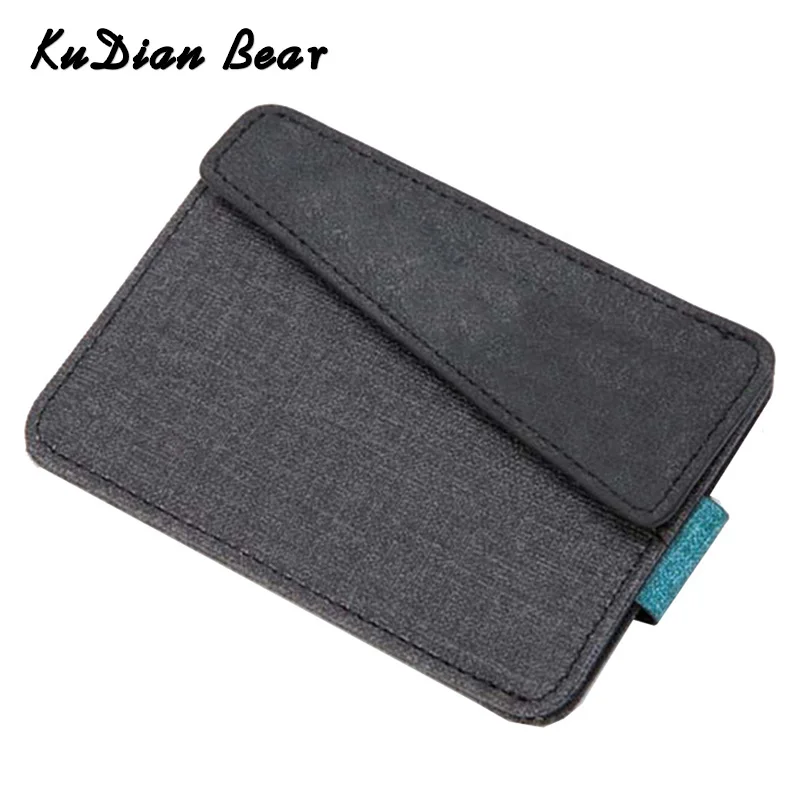 KUDIAN BEAR Minimalist Credit Card Holder Thin Wallet Purse Men Women Bus Case Organizer Coin Pocket Tarjetero BID144 PM49 | Багаж и сумки