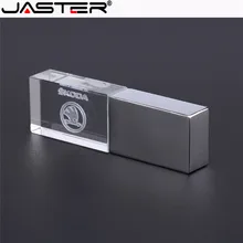 JASTER skoda kristal+ металлический USB флеш-накопитель 4 ГБ 8 ГБ 16 ГБ 32 ГБ 64 ГБ 128 Гб карта памяти u schijf