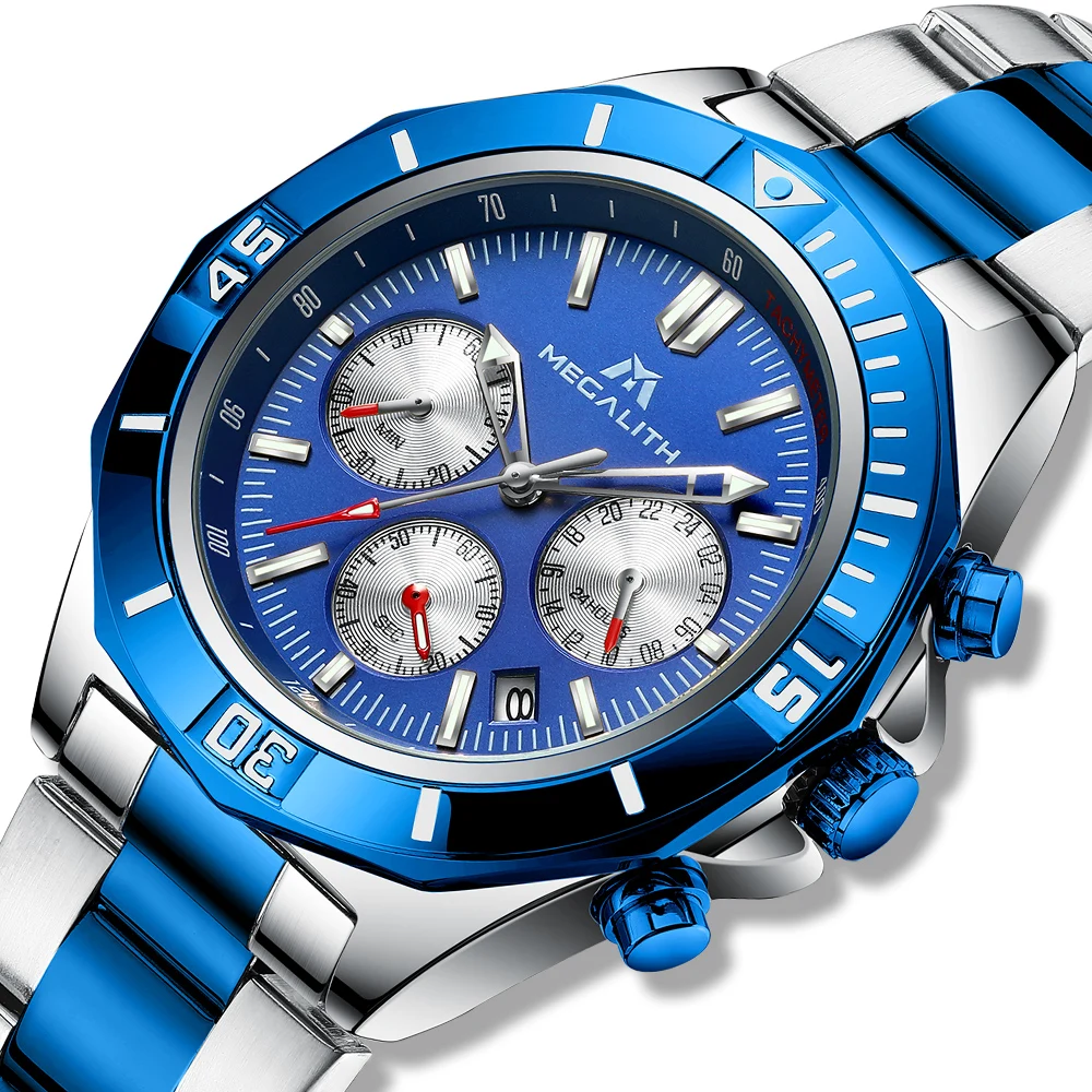 Reloj Hombre 2021 MEGALITH новые мужские часы Лидирующий бренд Роскошные водонепроницаемые