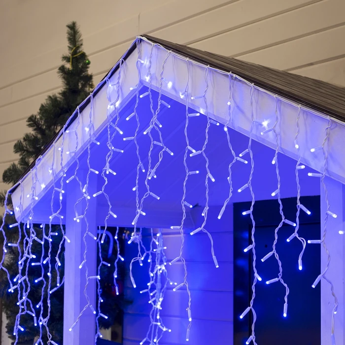 Гирлянда "Бахрома" уличная УМС 3 х 0.9 м 2W Каучук LED(IP65) 232 220V нить белая свечение