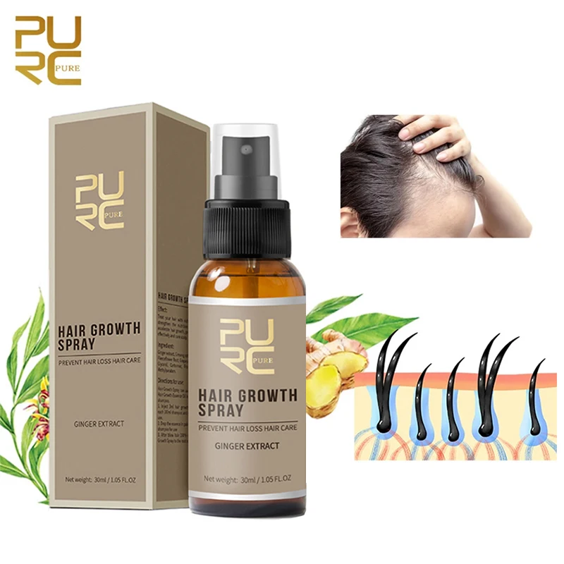 Original PURC Hair Growth Oil 30ml Anti Hair Loss Fast Growing Hair