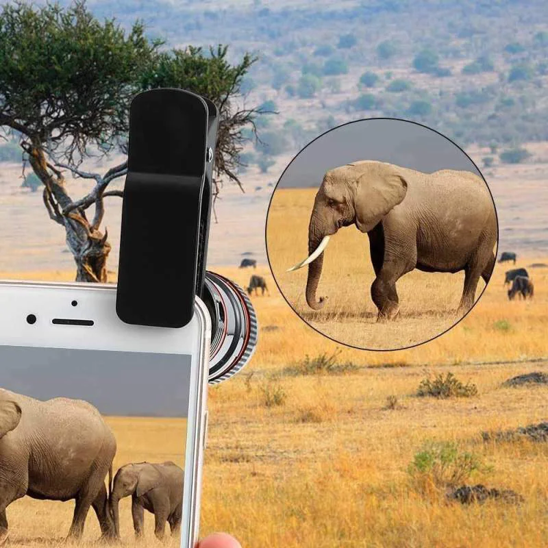 Lens 12x Optical Zoom Lens Telescope Monocular Practical For Mobile Cell Phone Camera For Game/Concerts/Tourism