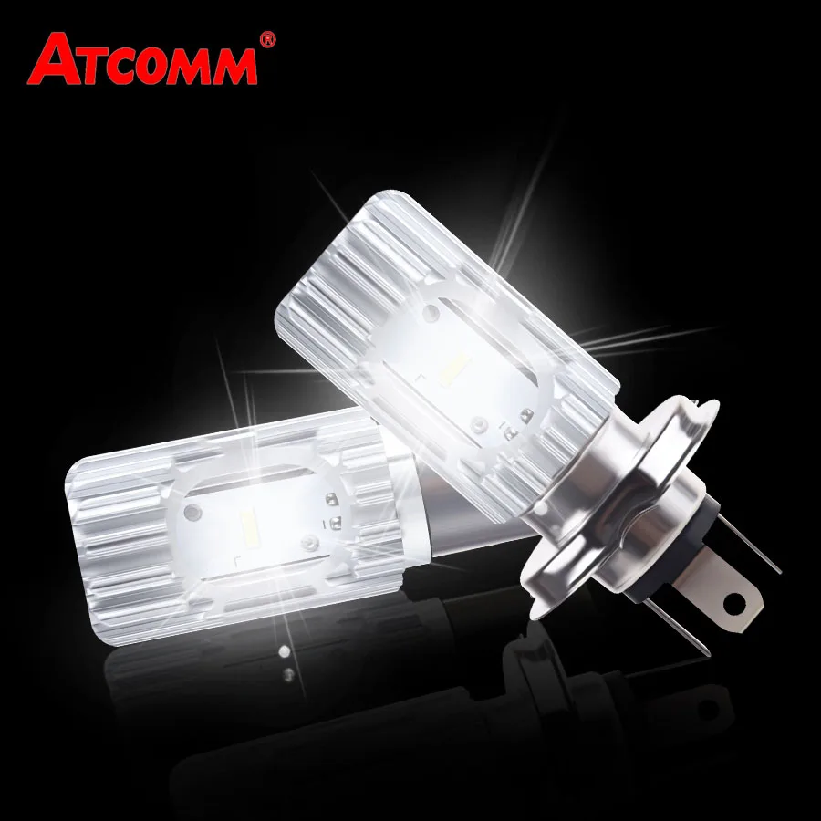 H4 светодиодные мотоциклетные фары 12 В hs1 Led ba20d H4 светодиодные мото лампы Супер яркий белый рулевой фонарь для мотоцикла скутера аксессуары мото