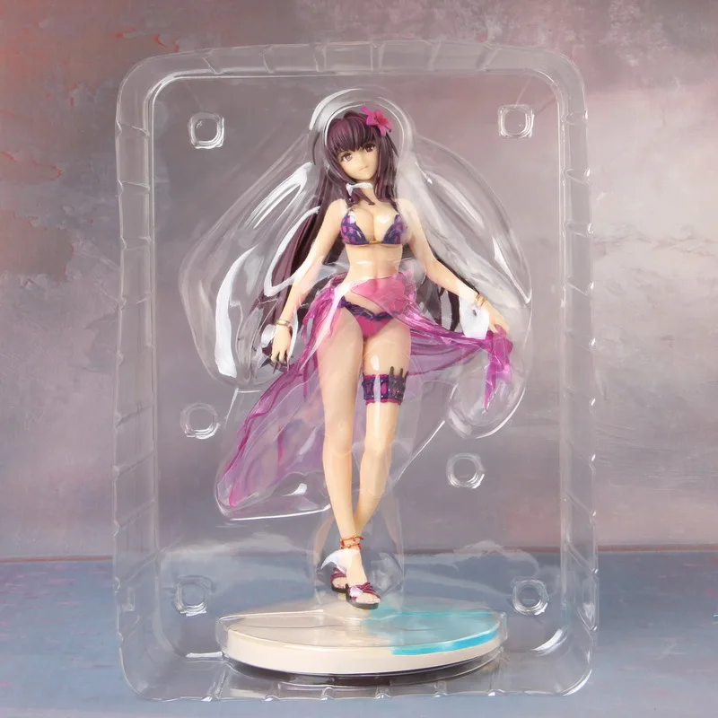 Anime Fate Grand Order Scathach Swimsuit Ver PVC Action Figure Collectible Model doll toy 26cm (2)
