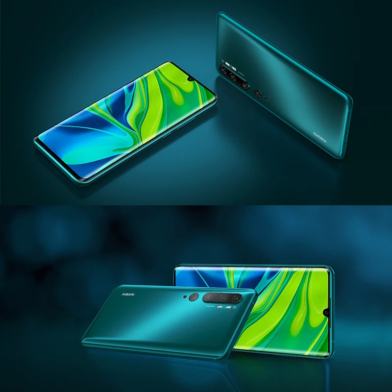 Глобальная версия Xiaomi Mi Note 10 6 ГБ ОЗУ 128 Гб ПЗУ 730 МП пента камера Snapdragon 6,47G Восьмиядерный мобильный телефон ''изогнутый дисплей